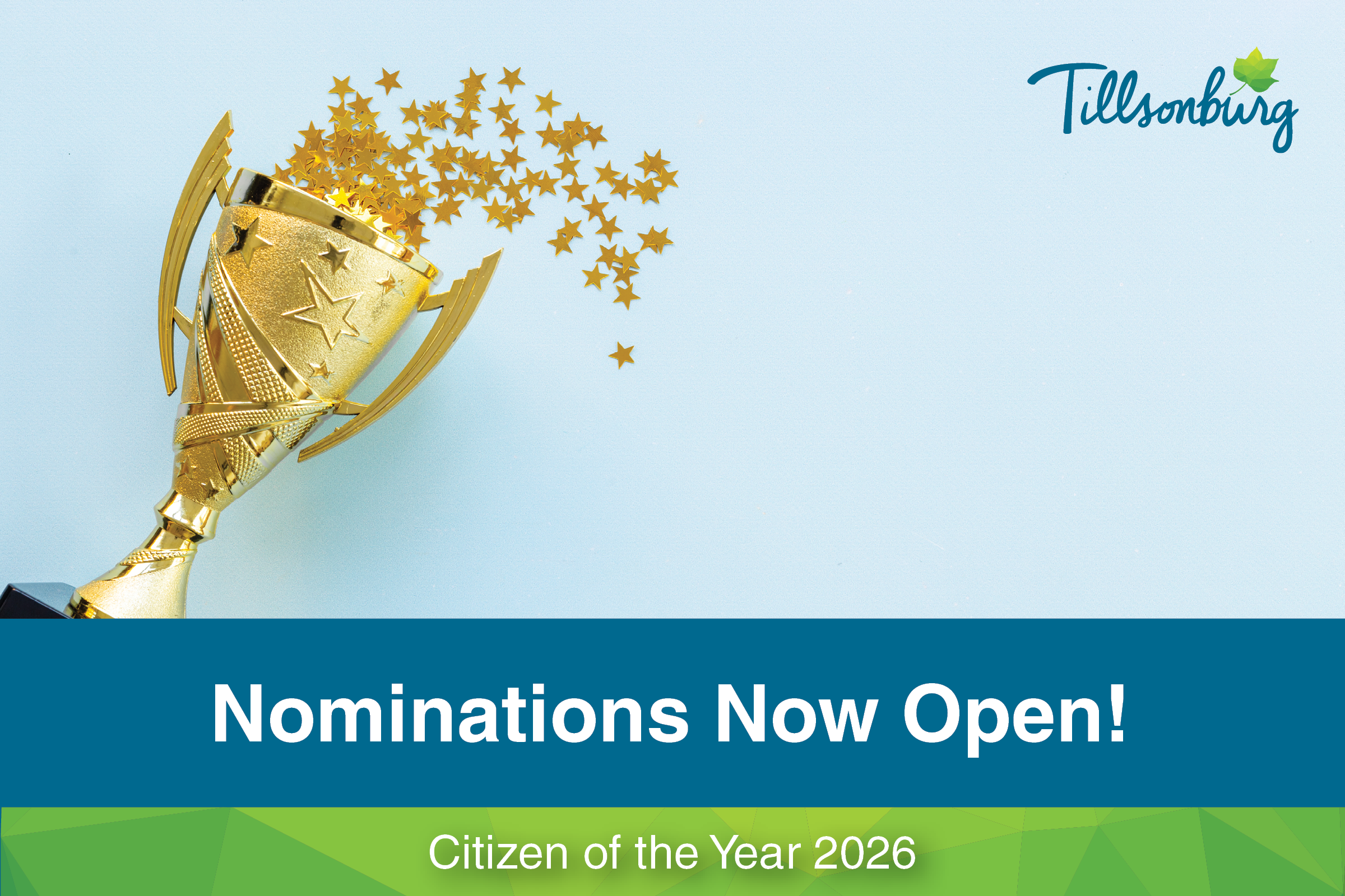  Nominations Now Open for the 2026 Tillsonburg Citizen of the Year! 