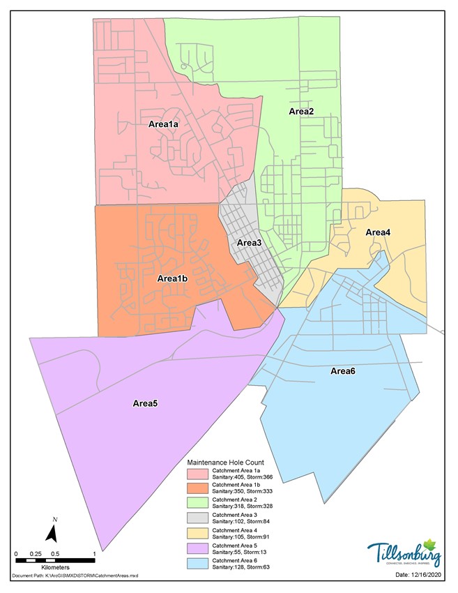 Catchment Area for Sewer Maintenance